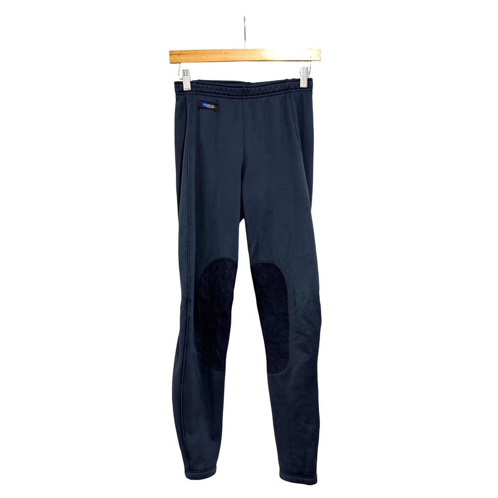 Irideon Riding Wear Womens Medium Navy Blue Fleece Lined Equestrian Breeches USA